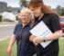 care match solutions worker assisting an older lady in walking